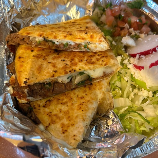 Ground Beef Quesadilla.